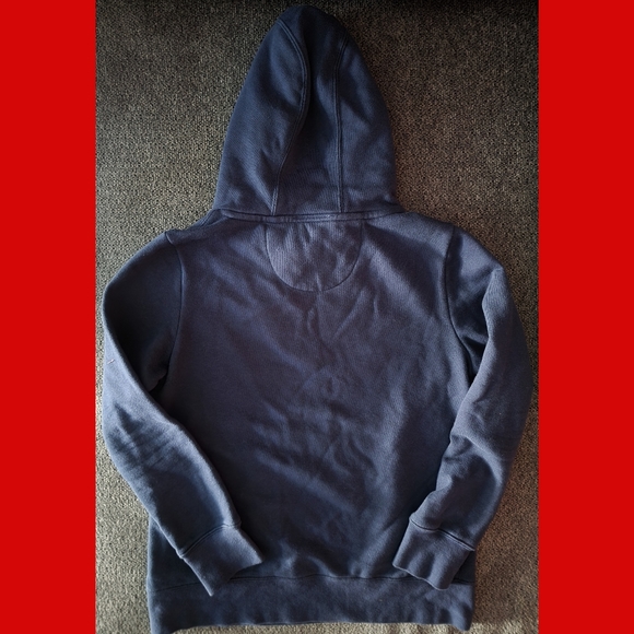 NWOT NFL Women's Small Navy New England Patriots Pullover Hoodie with Pouch - Picture 4 of 4